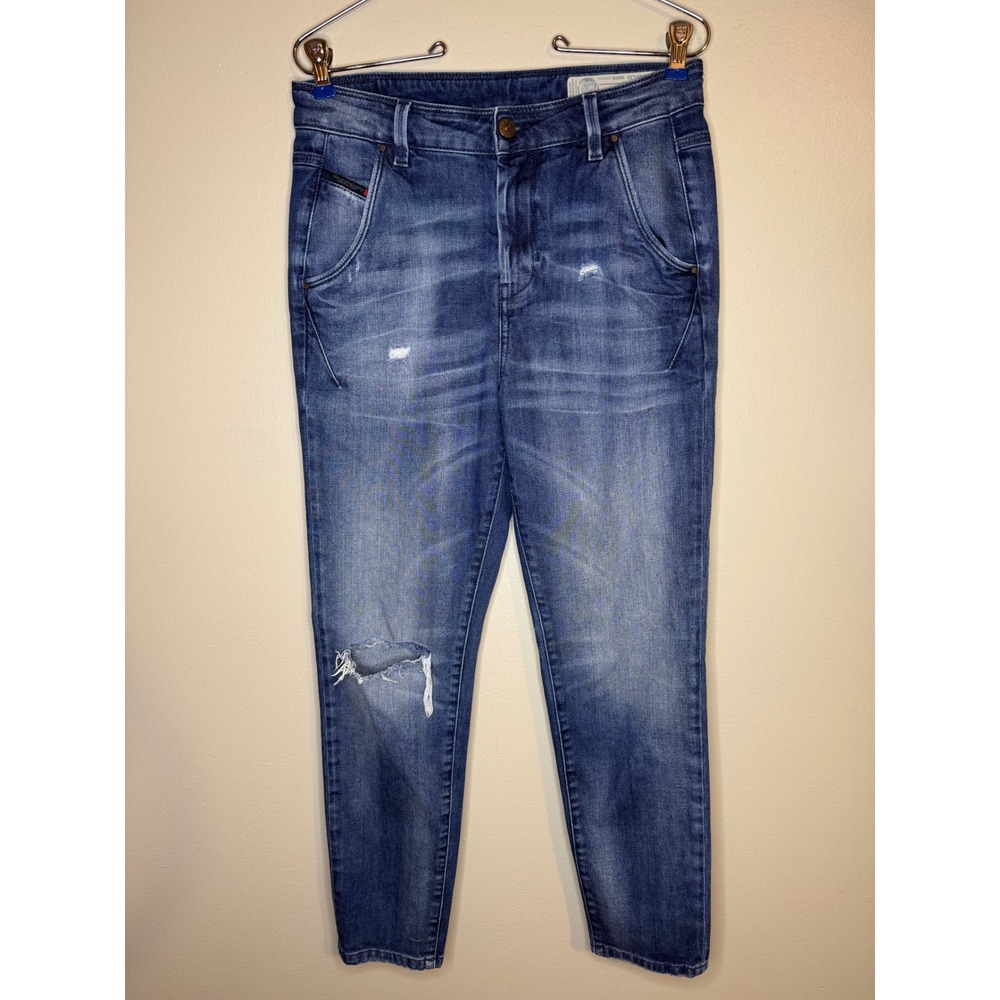 Diesel‎ Fayza-Evo Relaxed Boyfriend Jeans Distressed Stretch W25 L32